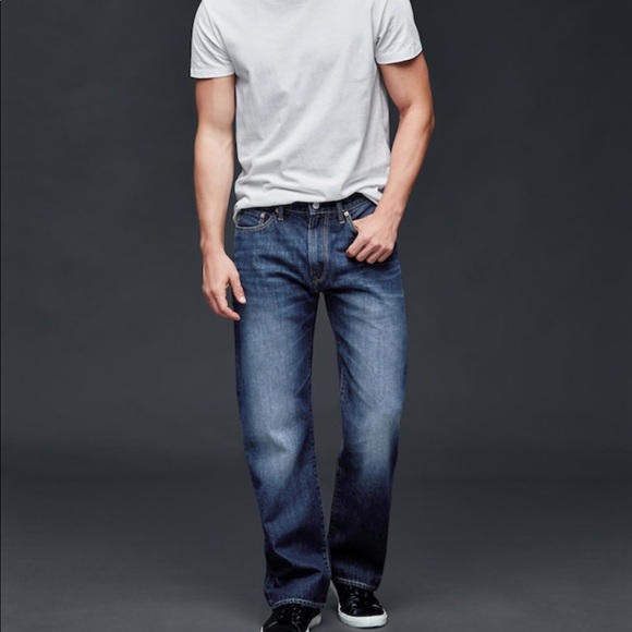 Gap men’s relaxed dark jean - Picture 1 of 3